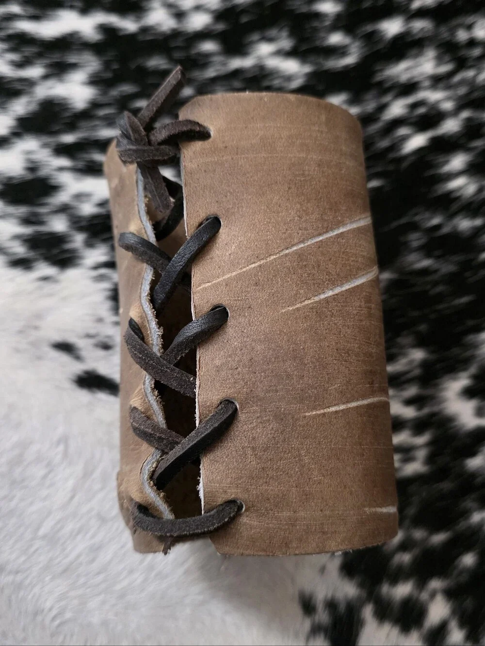 Cowhide Leather Koozie